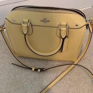 Baby yellow coach purse